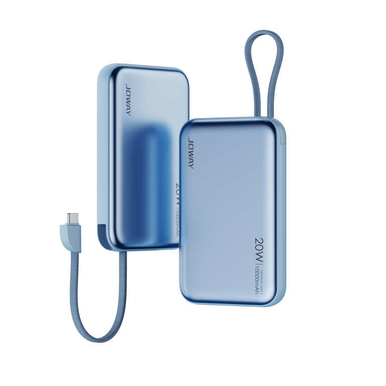 JOWAY JP298C Magnetic Power Bank 10000mAh – 20W PD Fast Charging | Built-in Type-C Cable | MagSafe Compatible