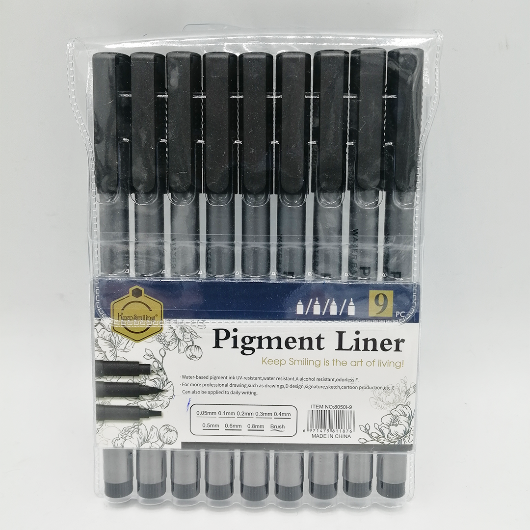Keep Smiling Pigment liner Pack Of 9