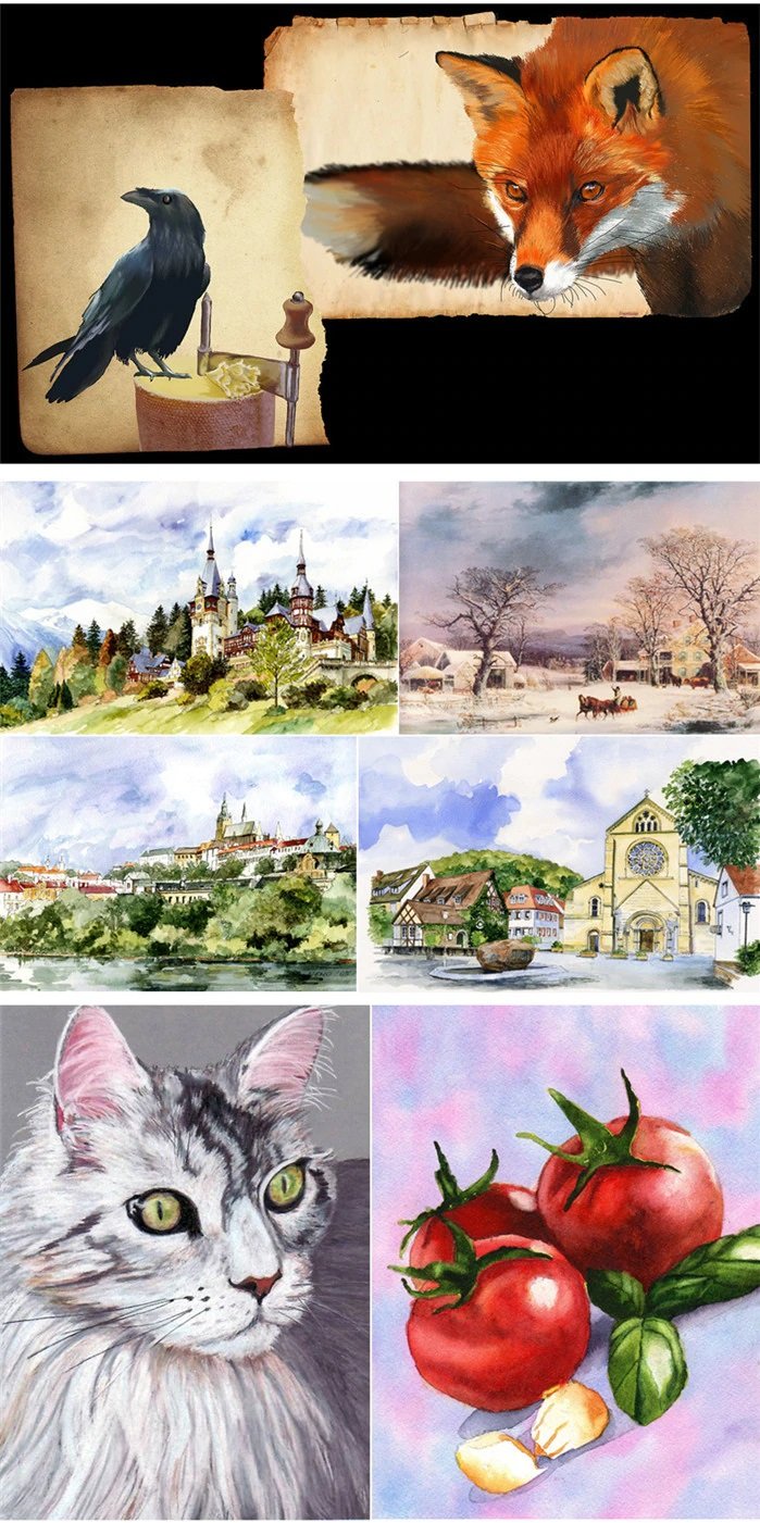 Keep Smiling Aquarelle Watercolor with Palette
