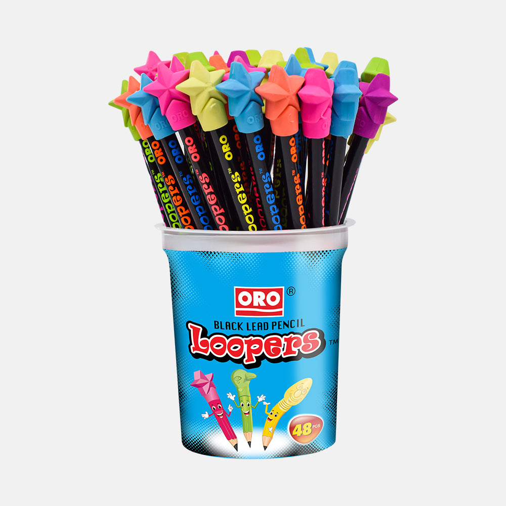 ORO Loopers Star Pencil Jar – 48 Pencils (Small)