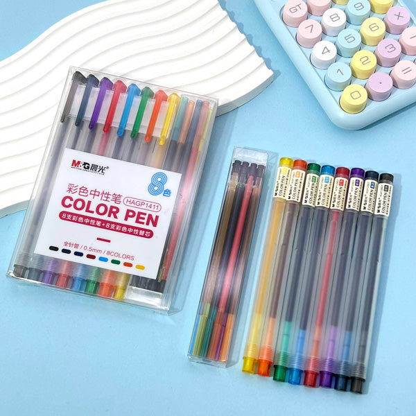 M&G 8-Color Gel Pen Set 0.5mm