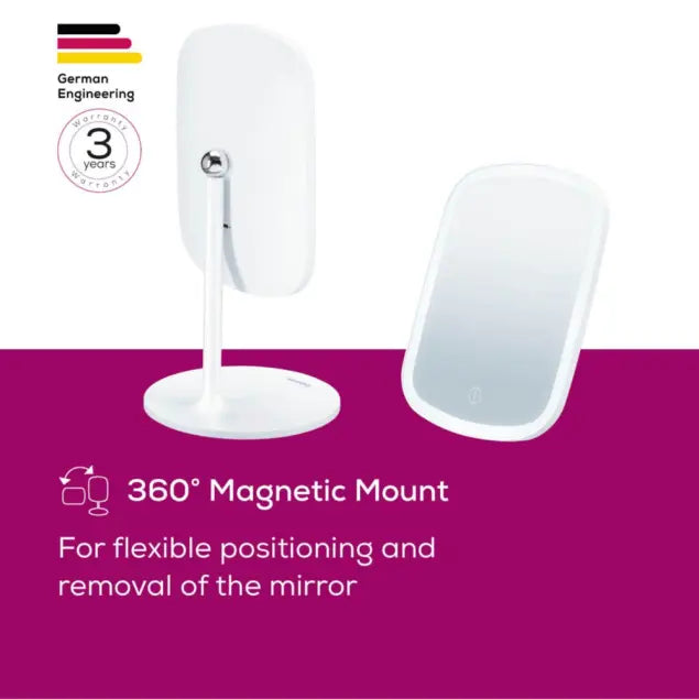 Beurer Illuminated Cosmetics Mirror BS 47 – LED Vanity Mirror