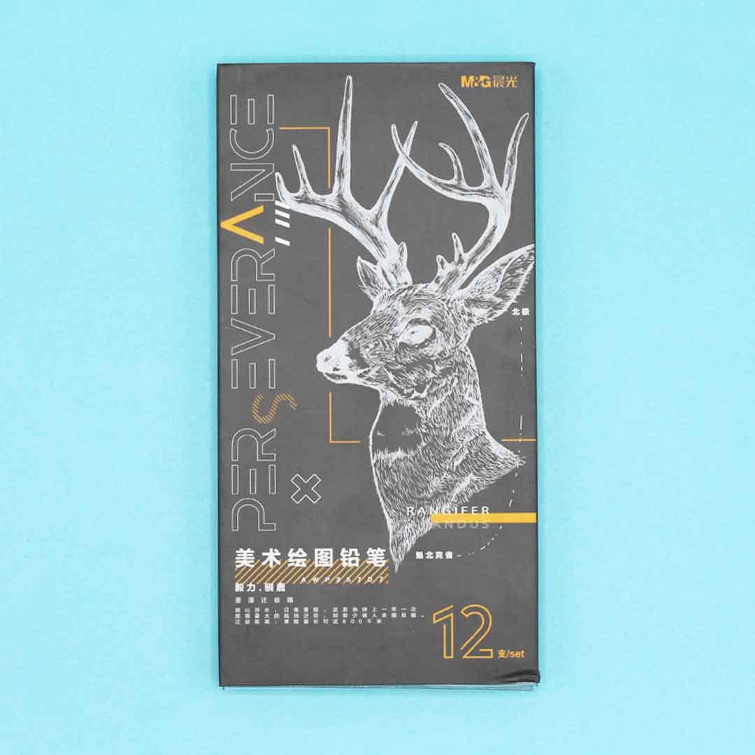 M&G Gridded Pencil Pack Of 12 AWP 357D7