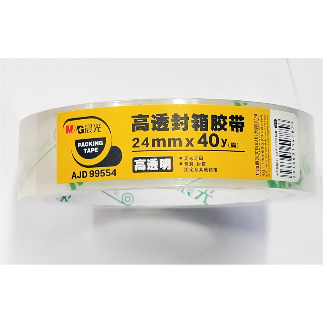 M&G Transparent Tape 1 Inch x 40 Yds