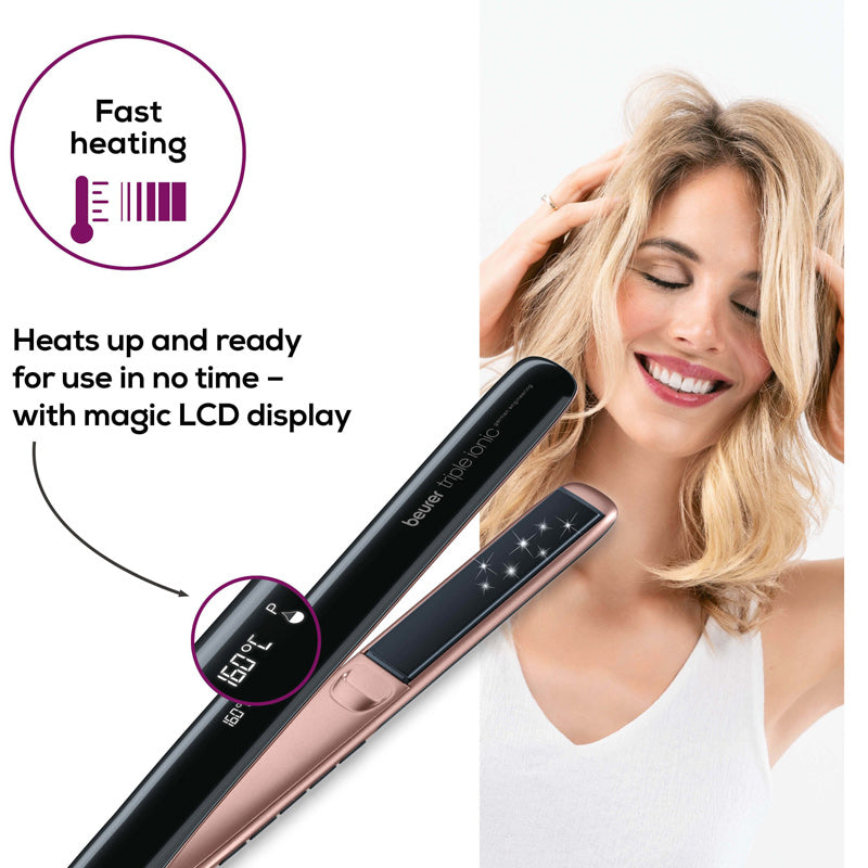 Beurer Hair Straightener HS 80 – Professional Titanium Flat Iron