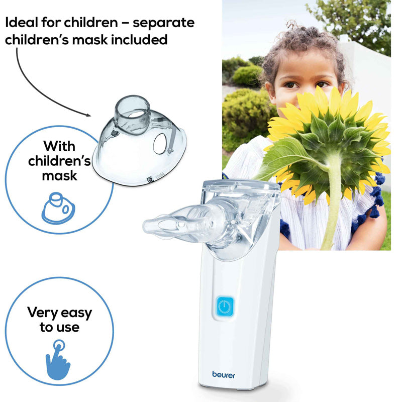 Beurer IH 55 Mesh Nebuliser | Silent & Portable Inhalation Device (Original Germany)