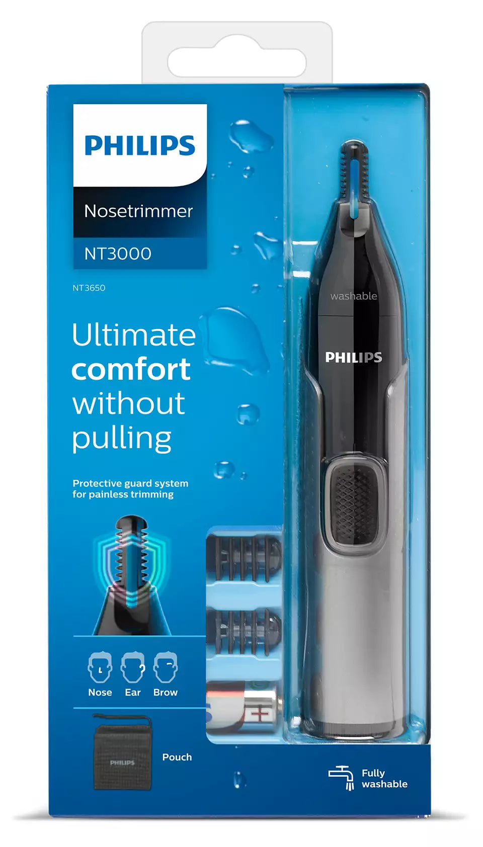 Philips Nose, Ear and Eyebrow Trimmer NT3650/16