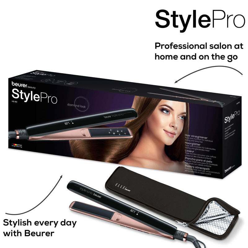 Beurer Hair Straightener HS 80 – Professional Titanium Flat Iron