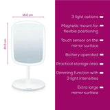 Beurer Illuminated Cosmetics Mirror BS 47 – LED Vanity Mirror