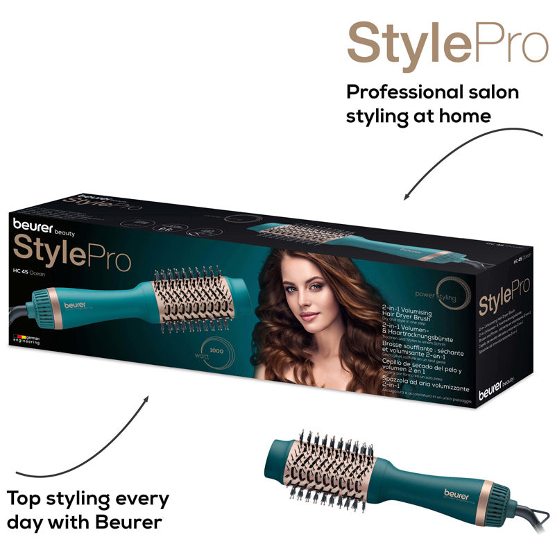 Ocean 2-in-1 Volumising Hair Dryer Brush HC 45