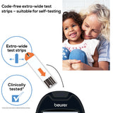 Beurer GL 44 Blood Glucose Monitor — Black (mg/dL)
