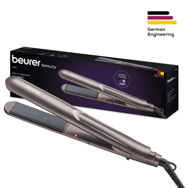 Beurer HS 20 Cordless Hair Straightener – Ceramic Flat Iron