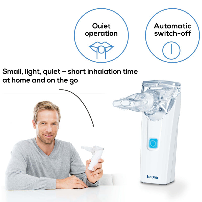 Beurer IH 55 Mesh Nebuliser | Silent & Portable Inhalation Device (Original Germany)