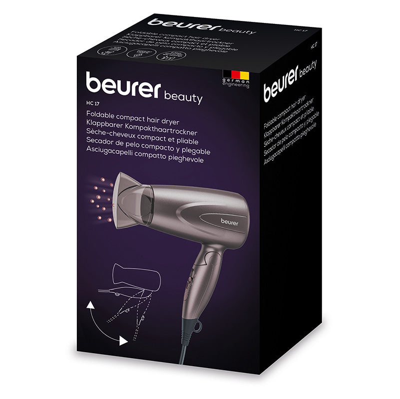 Beurer HC 17 Hair Dryer | Compact & Powerful Blow Dryer (Original Germany)