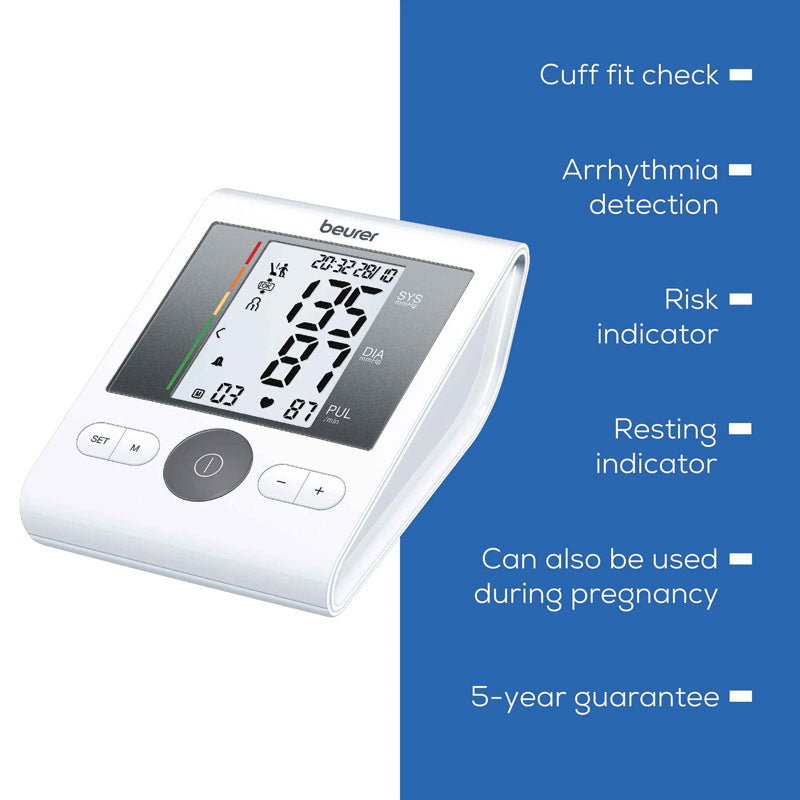 Beurer BM 28 AD Upper Arm Blood Pressure Monitor — With Adapter