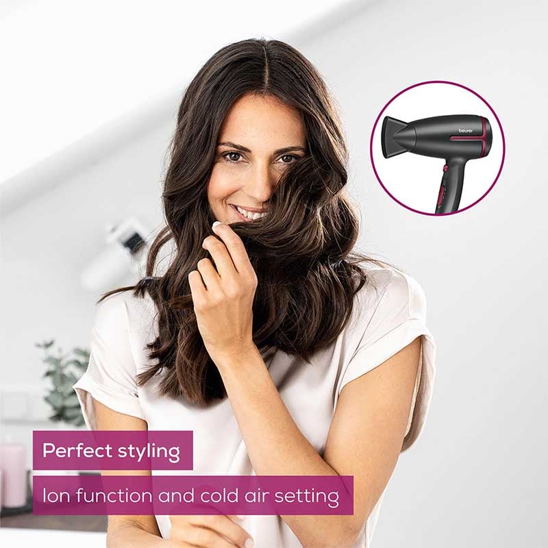 Beurer Travel Hair Dryer HC 25 Limited Edition – Compact Foldable Dryer