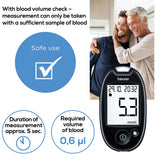 Beurer GL 44 Blood Glucose Monitor — Black (mg/dL)