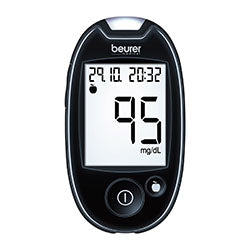 Beurer GL 44 Blood Glucose Monitor — Black (mg/dL)
