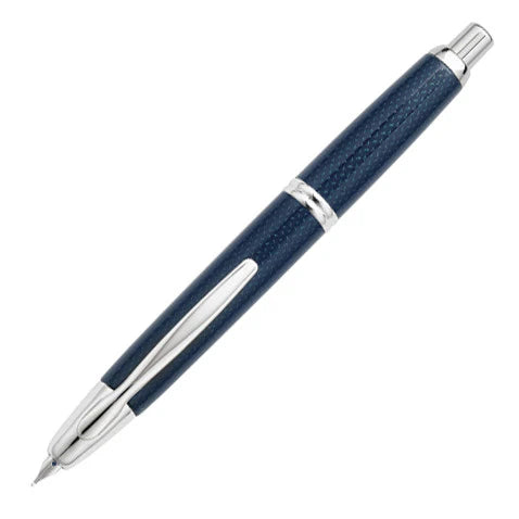 Pilot Capless Vanishing Point Fountain Pen – Kasuri Blue CT (18K Gold Nib)