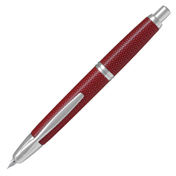 Pilot Capless Vanishing Point Fountain Pen – Kasuri Red CT (18K Gold Nib)