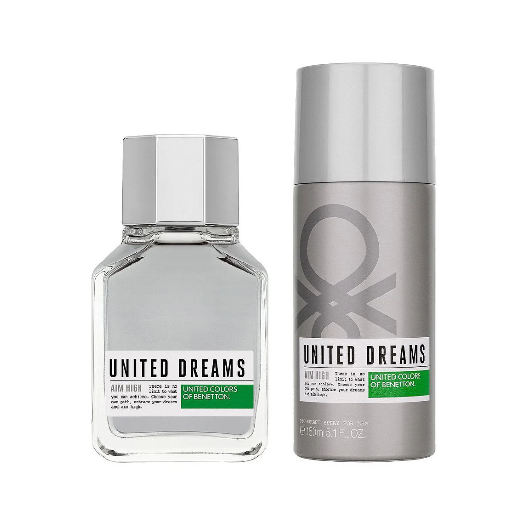 Benetton United Dreams Aim High For Men Set Edt 100Ml+Deodrant 150Ml