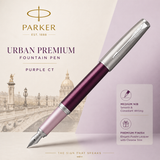 Parker Urban Premium Fountain Pen | Purple CT, Medium Nib