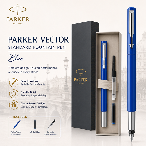 Parker Vector Standard Fountain Pen Blue