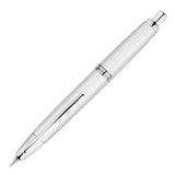 Pilot Capless Vanishing Point Fountain Pen – Kasuri White CT (18K Gold Nib)