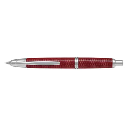 Pilot Capless Vanishing Point Fountain Pen – Kasuri Red CT (18K Gold Nib)