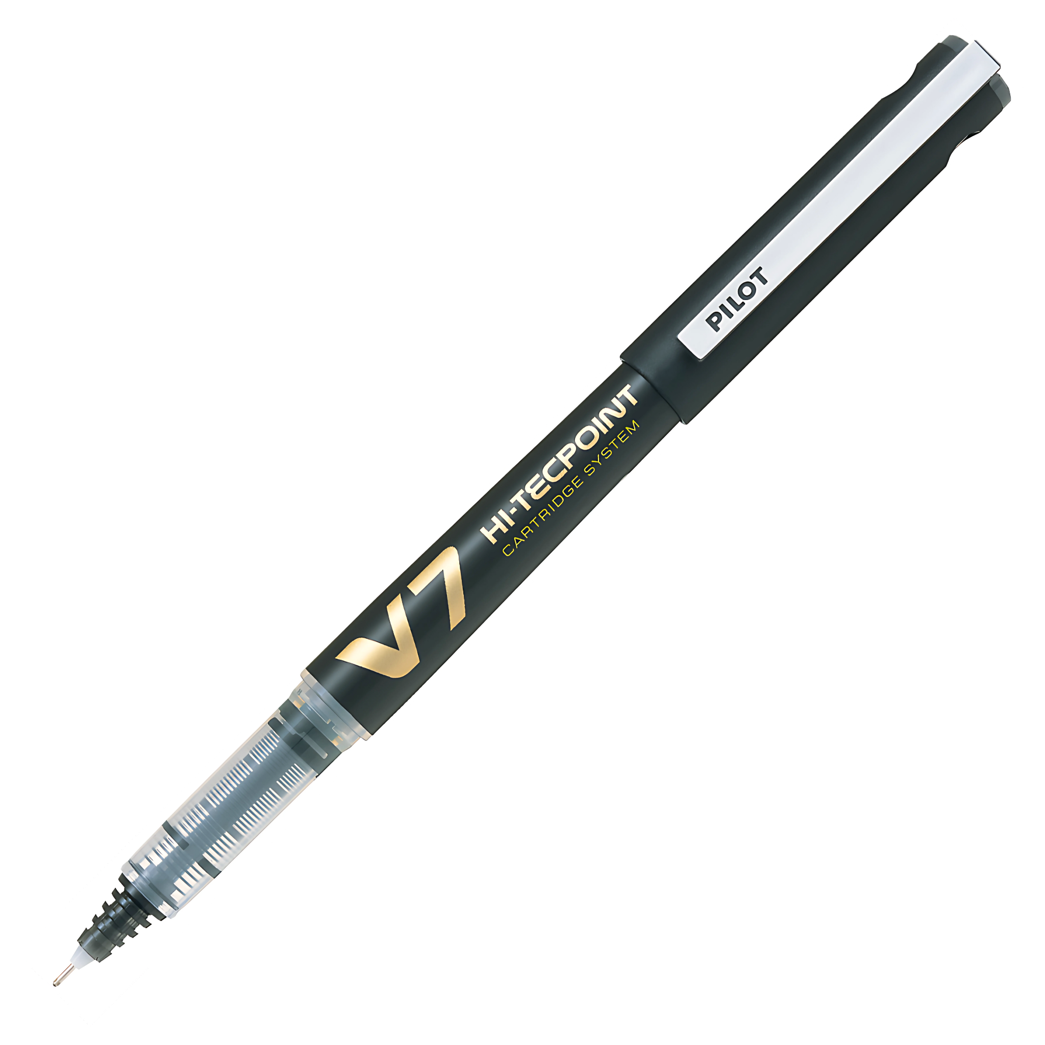 Pilot Hi-Tecpoint V7 Refillable Rollerball Pen — Black