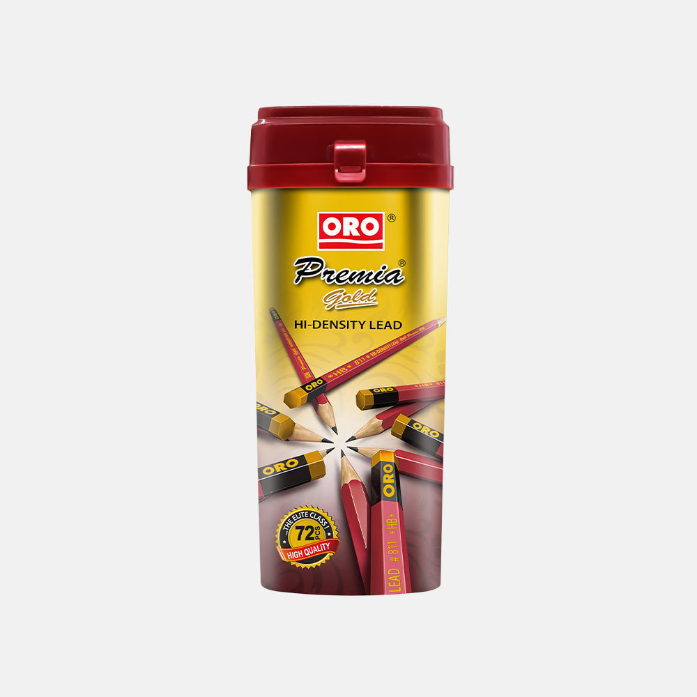 ORO Premia Gold Pencil Jar – 72 Pencils