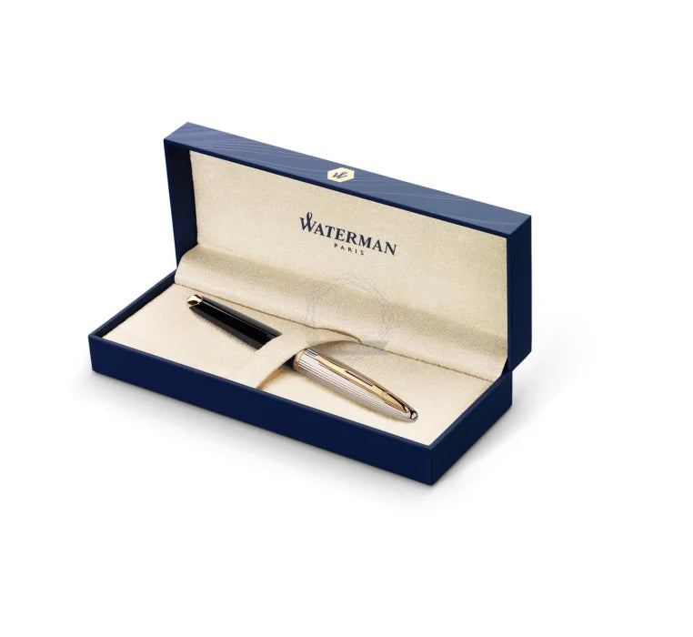 Waterman Carène Black Deluxe GT Fountain Pen – Medium Nib