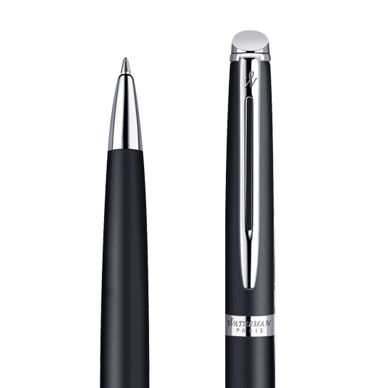 Waterman Hémisphère Ballpoint Pen – Metal & Black CT