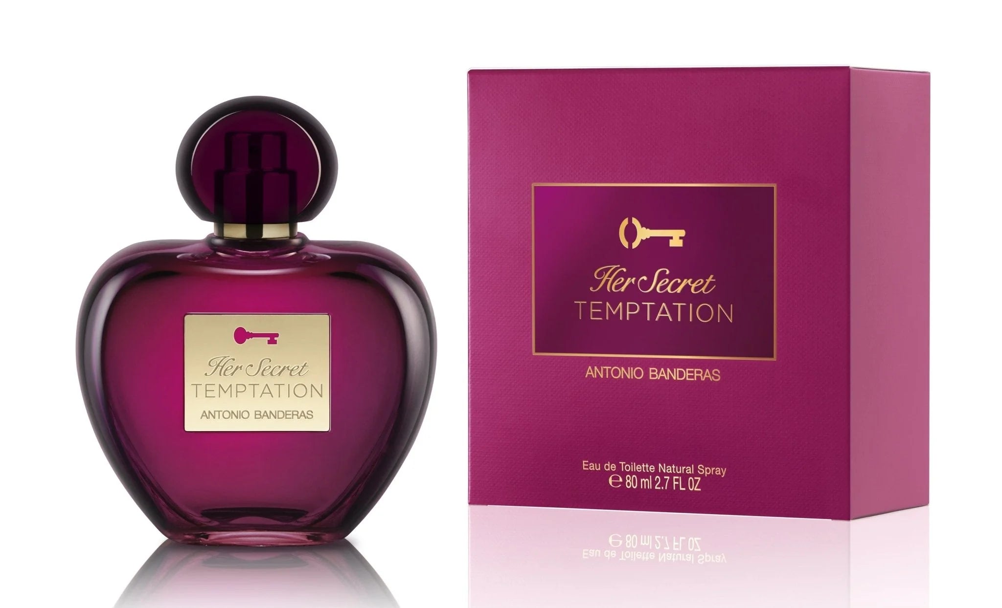 Antonio Banderas Her Secret Temptation EDT for Women – 80ml | Fresh Floral Fragrance