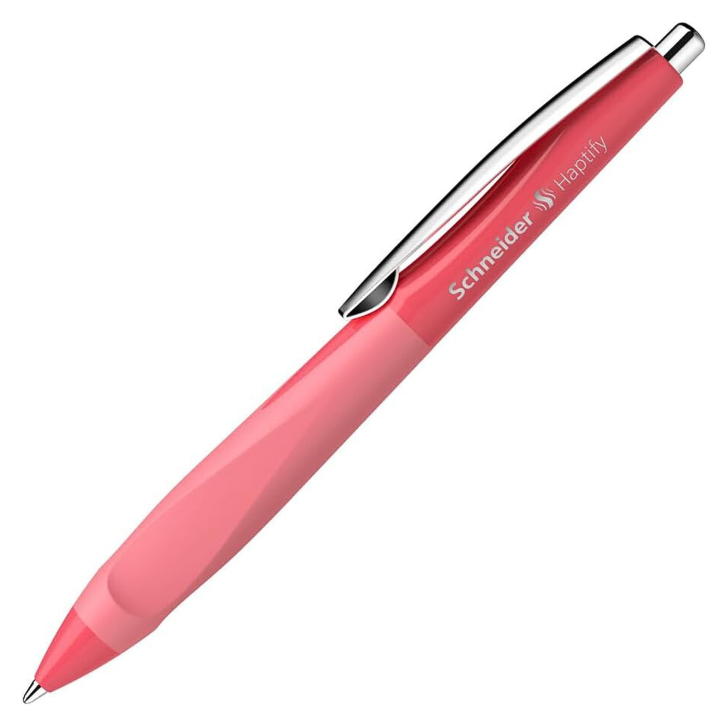 Schneider Haptify Ballpoint Pen — Pink Barrel, Blue Ink (Medium Tip)