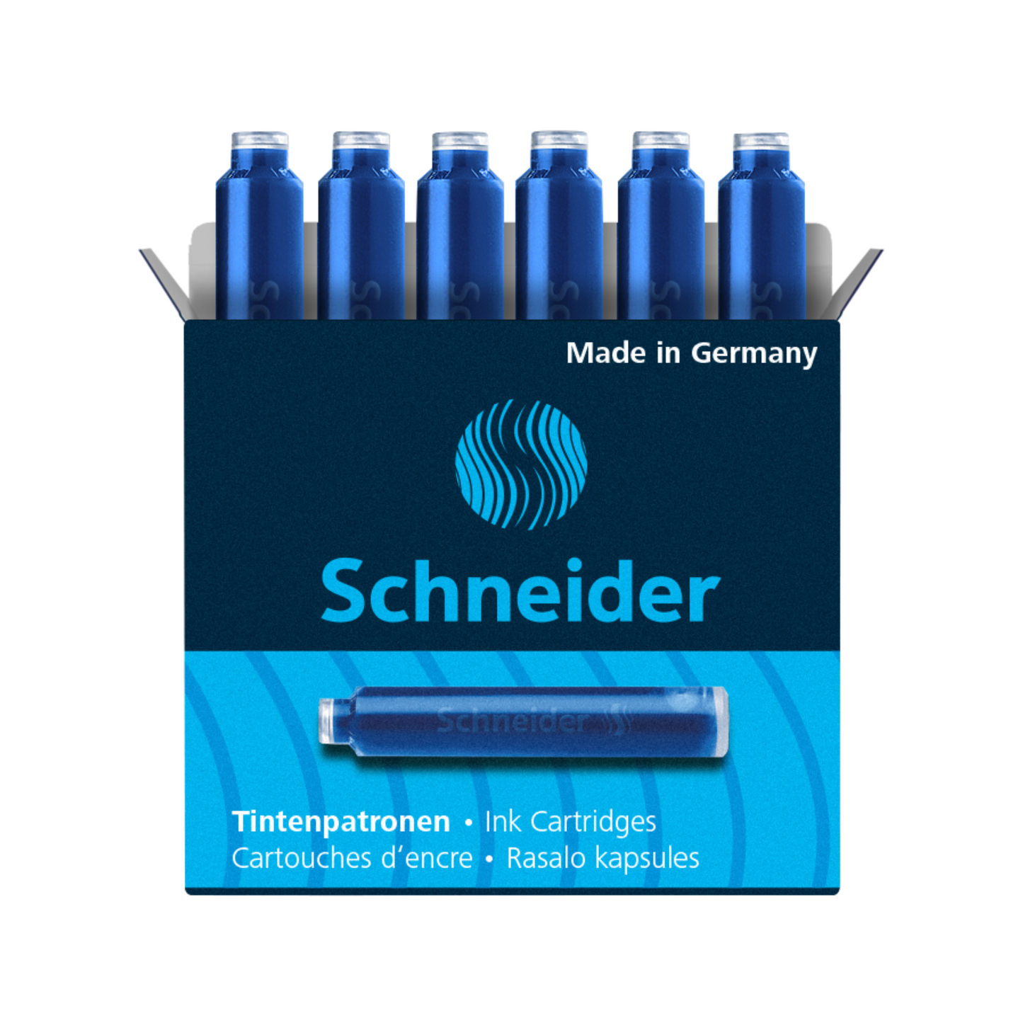Schneider Ink Cartridges Blue Pack Of 6