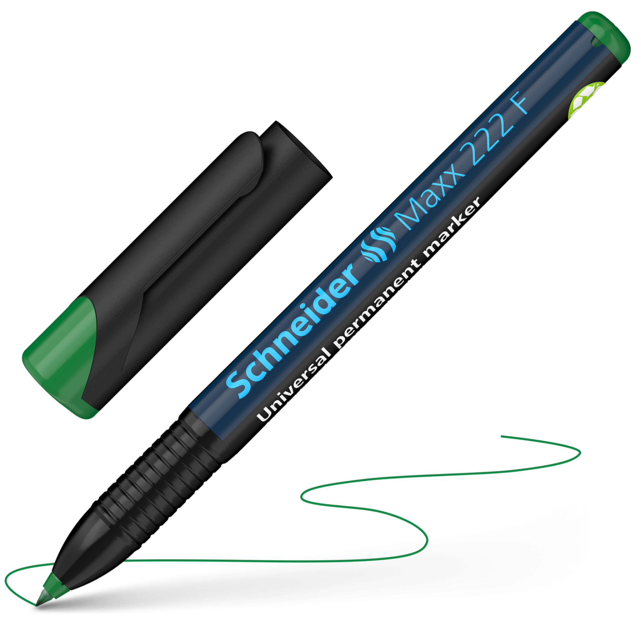Schneider Maxx 222 Permanent Marker — Green (Fine Tip)