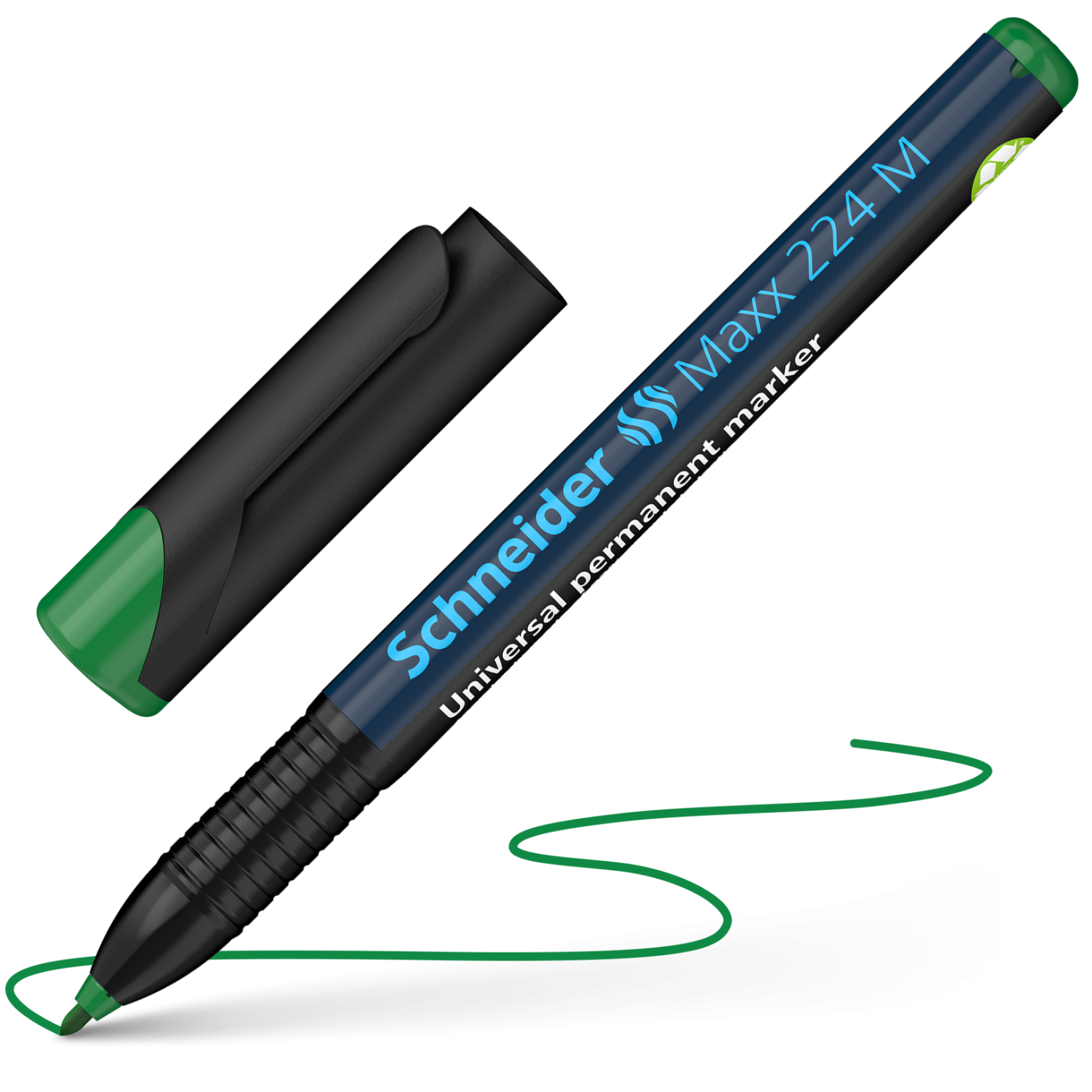 Schneider Maxx 224 Permanent Marker — Green (Medium Tip)