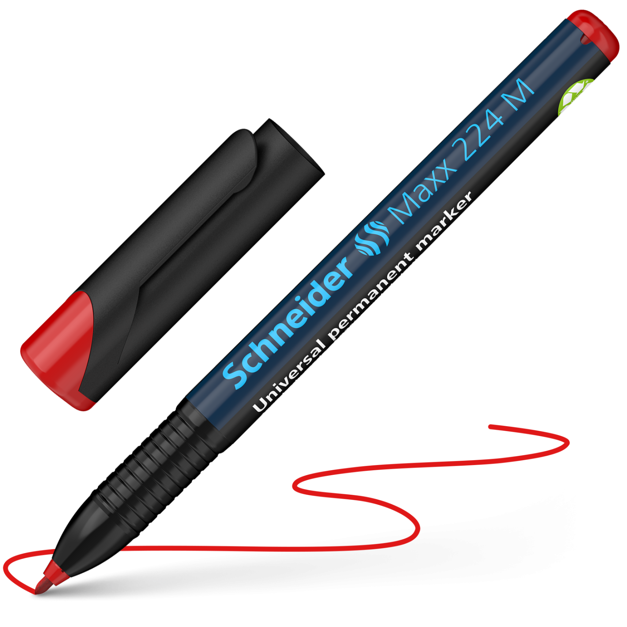 Schneider Maxx 224 Permanent Marker — Red (Medium Tip)