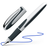 Schneider Ray Fountain Pen – Dark Grey & White