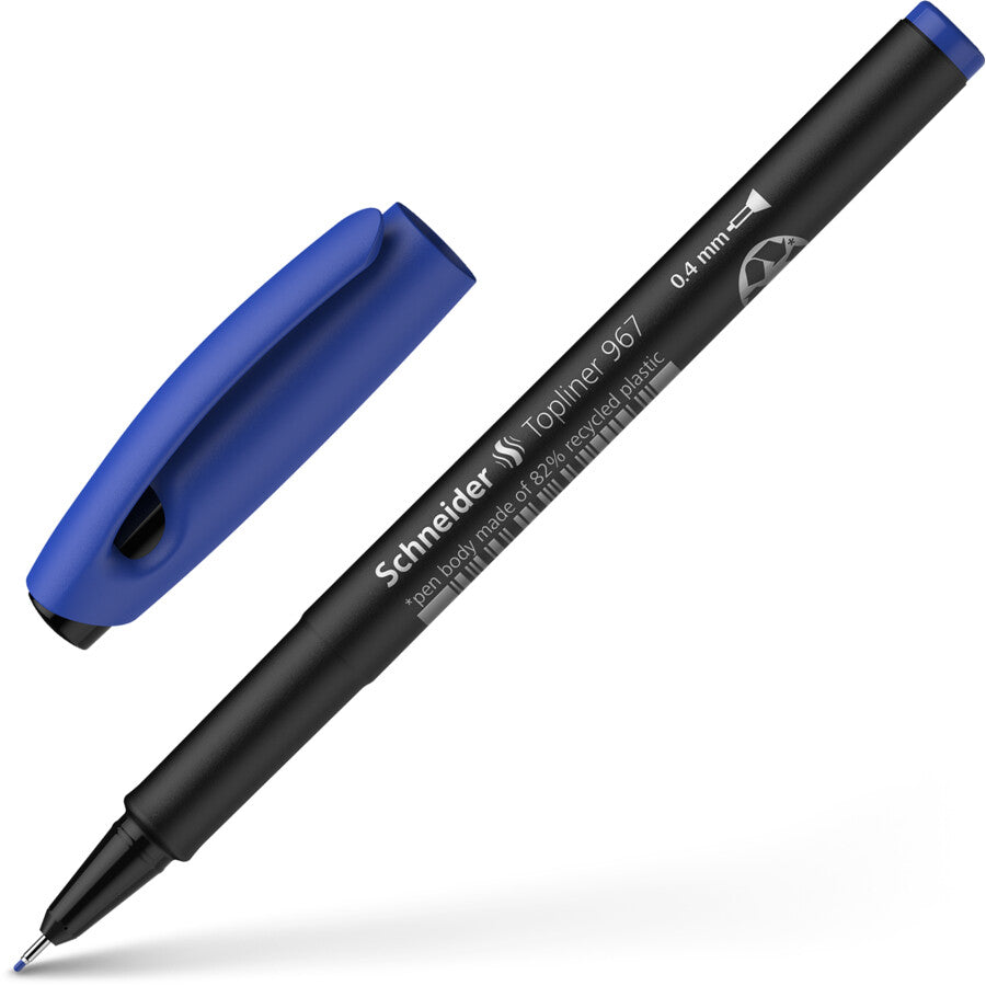 Schneider Topliner 967 Fineliner — Blue (0.4mm)