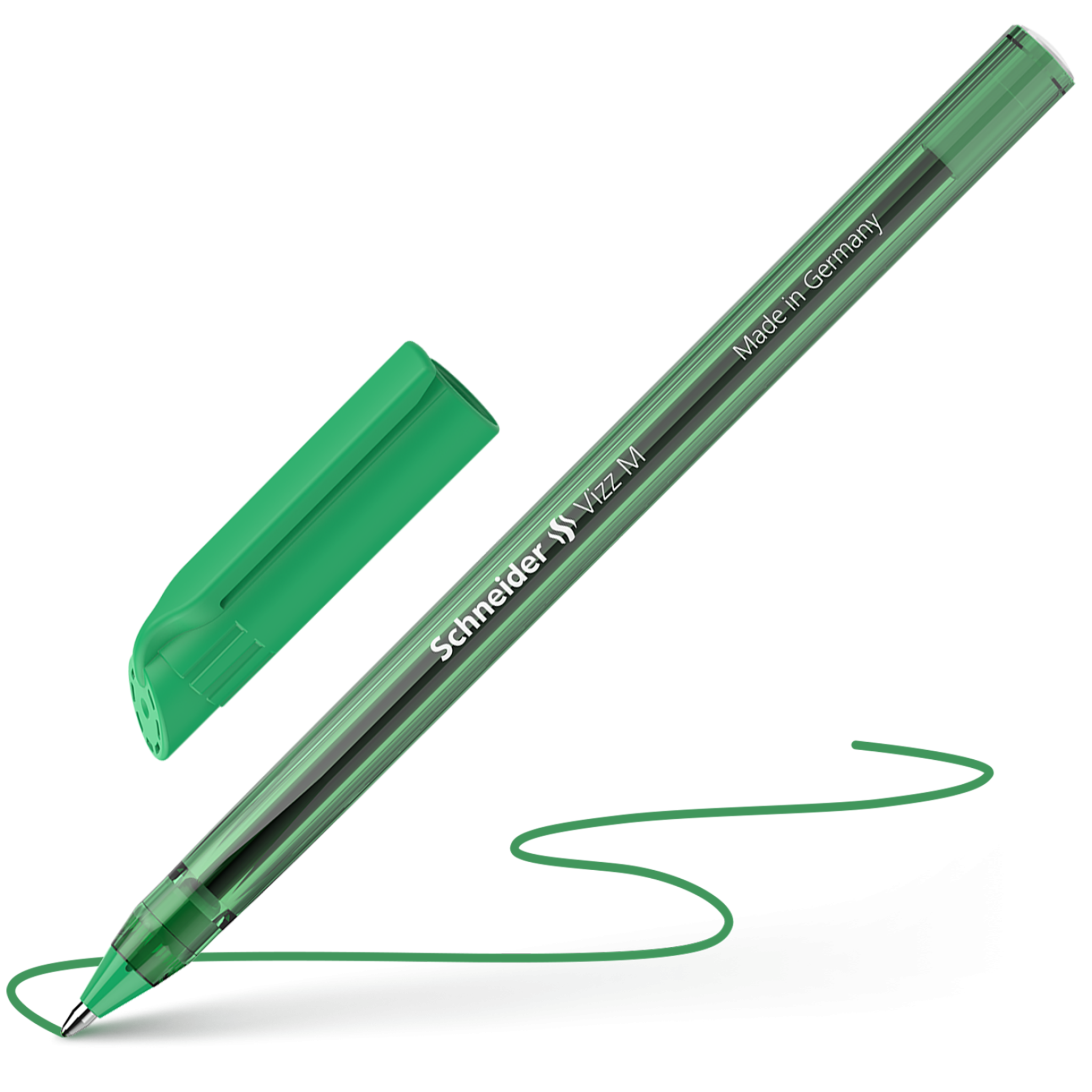 Schneider Vizz Ballpoint Pen | Green Ink