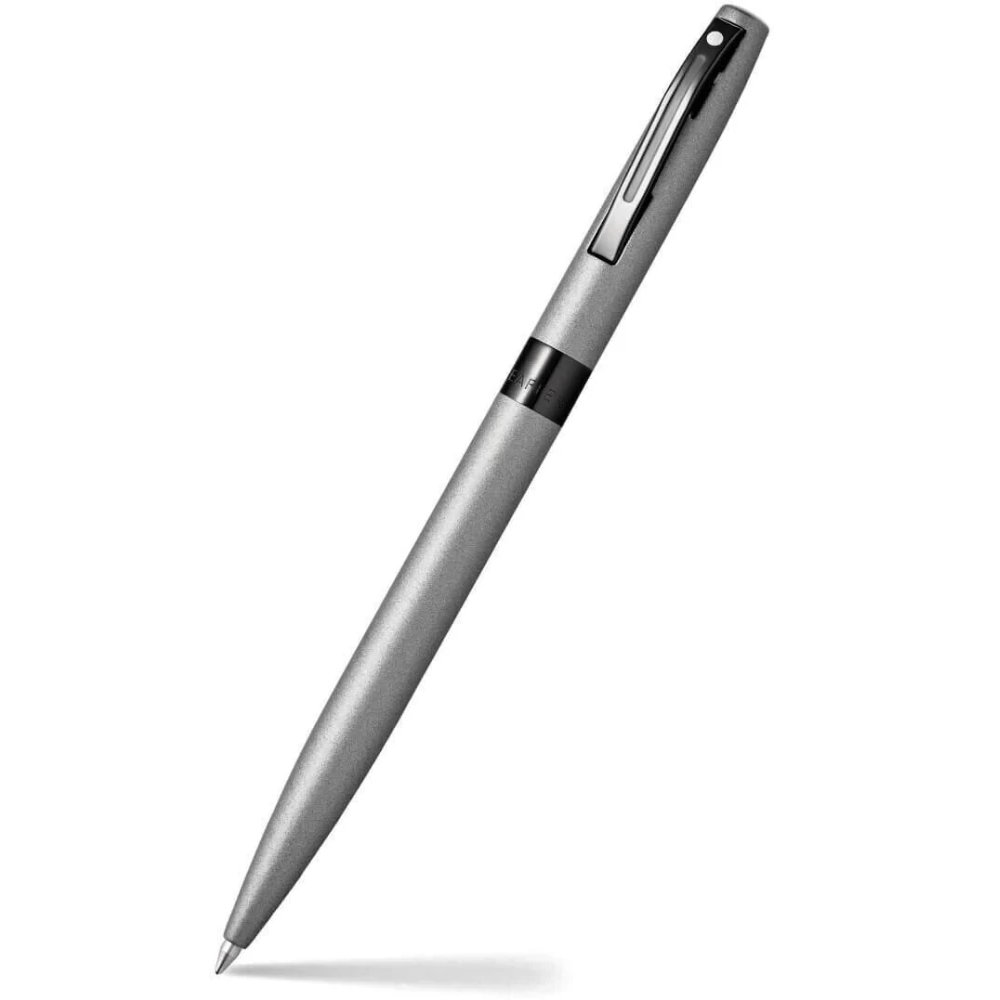 Sheaffer Reminder 9019 Ballpoint Pen — Matte Grey | Black PVD Trim