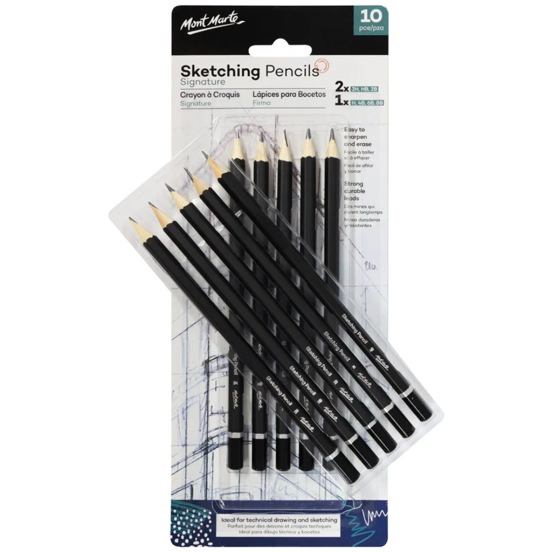 Mont Marte Sketching Pencils Signature 10pc