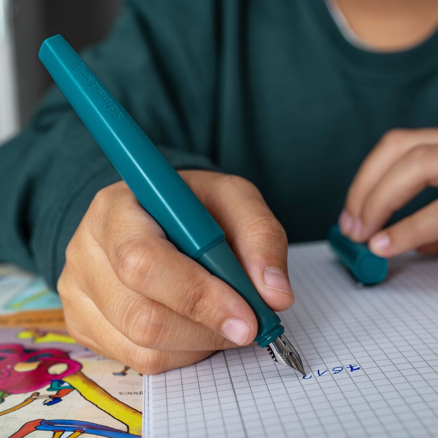 Schneider Tomo Fountain Pen – Deep Sea (Eco-Friendly, 58% Recycled)