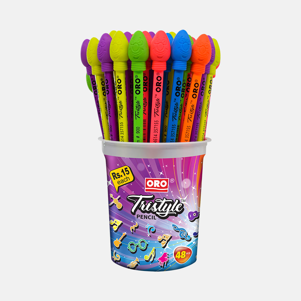 ORO Tristyle Pencil Jar – 48 Pencils