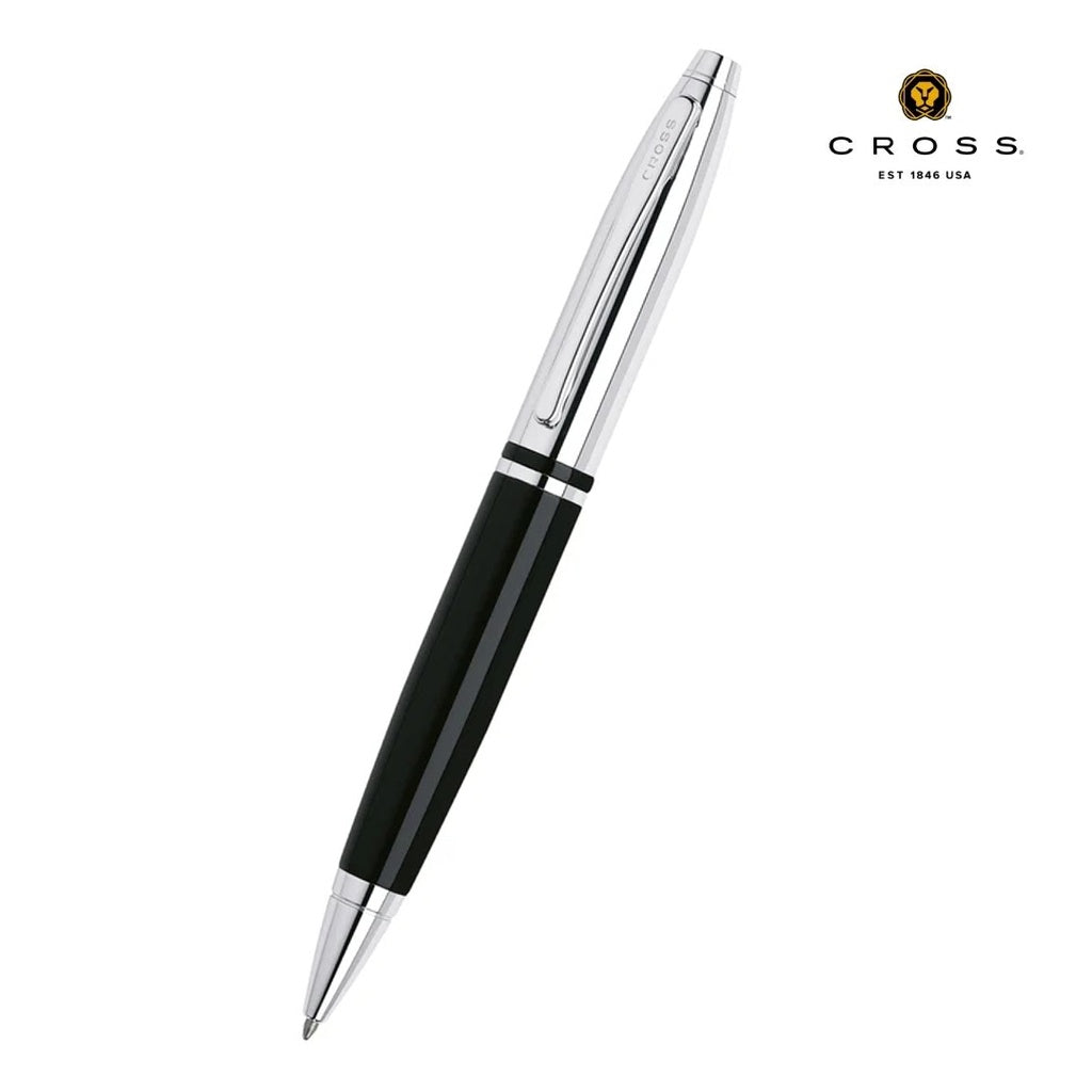 Cross Calais Ballpoint Pen – Black Lacquer & Polished Chrome