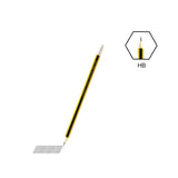 M&G Wooden Pencil with Eraser HB AWP 30871 Single Piece