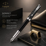 Parker Executive Collection Fountain Pen – Black Custom | Premium Gift Pen