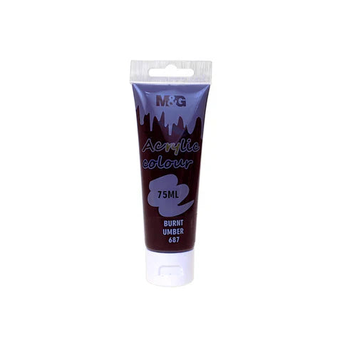 M&G Acrylic Paint Tube 75 gm Assorted Colors 1 pc
